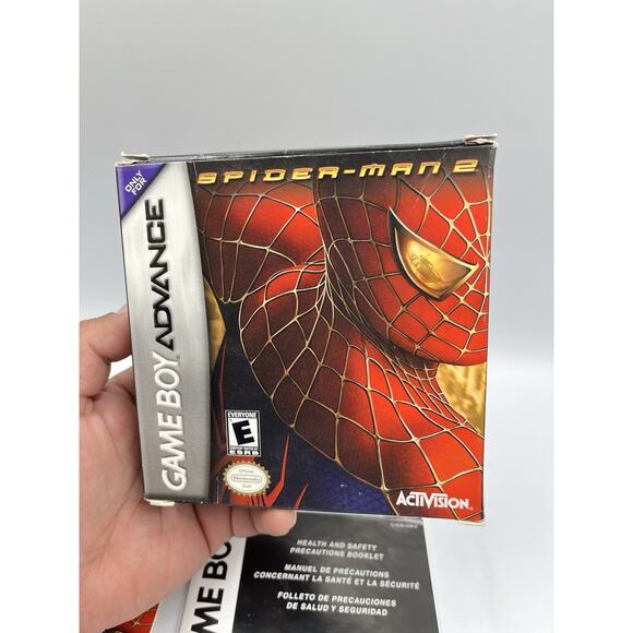 Spider-Man 2 GBA Game Boy Advance Complete CIB Good Condition! NICE! - Picture 11 of 13